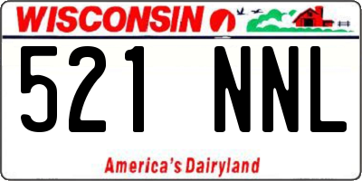 WI license plate 521NNL