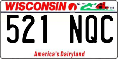 WI license plate 521NQC