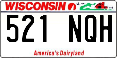 WI license plate 521NQH