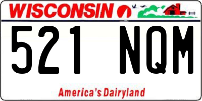 WI license plate 521NQM