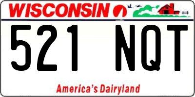 WI license plate 521NQT