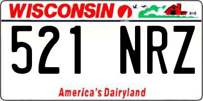WI license plate 521NRZ