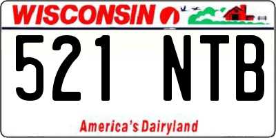 WI license plate 521NTB