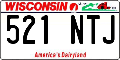 WI license plate 521NTJ
