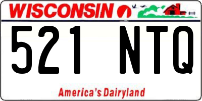 WI license plate 521NTQ