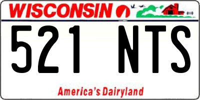 WI license plate 521NTS