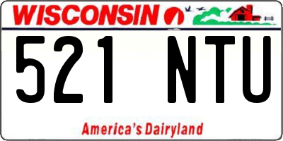 WI license plate 521NTU