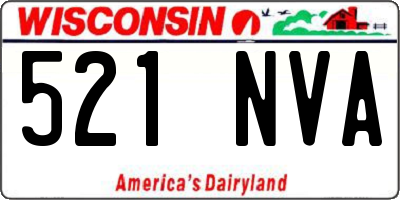 WI license plate 521NVA