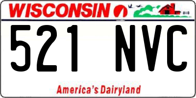 WI license plate 521NVC