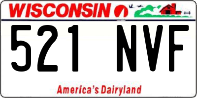 WI license plate 521NVF