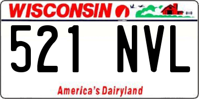 WI license plate 521NVL
