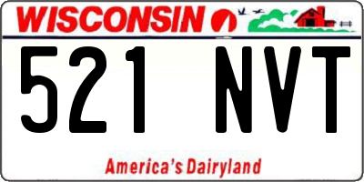 WI license plate 521NVT