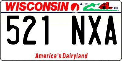WI license plate 521NXA