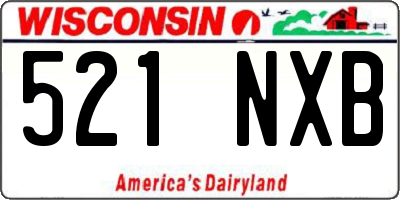 WI license plate 521NXB