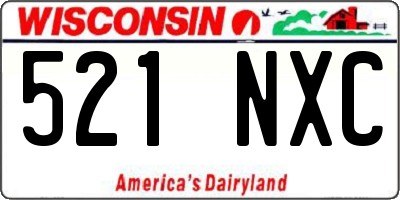 WI license plate 521NXC