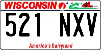 WI license plate 521NXV