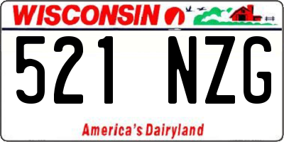 WI license plate 521NZG