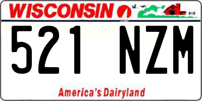 WI license plate 521NZM