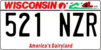 WI license plate 521NZR