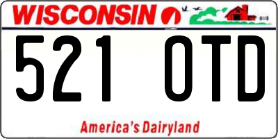 WI license plate 521OTD