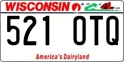 WI license plate 521OTQ