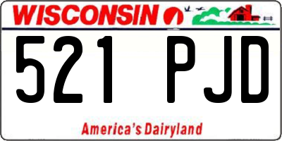 WI license plate 521PJD