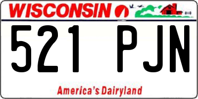 WI license plate 521PJN