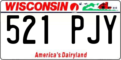 WI license plate 521PJY