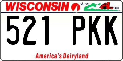 WI license plate 521PKK