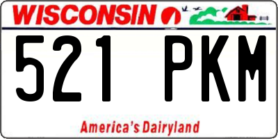 WI license plate 521PKM