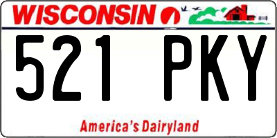 WI license plate 521PKY