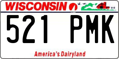 WI license plate 521PMK