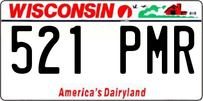 WI license plate 521PMR