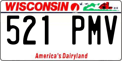 WI license plate 521PMV