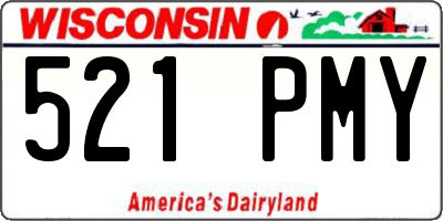 WI license plate 521PMY