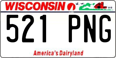 WI license plate 521PNG