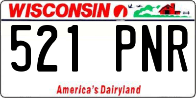 WI license plate 521PNR