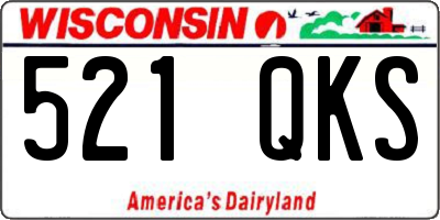 WI license plate 521QKS