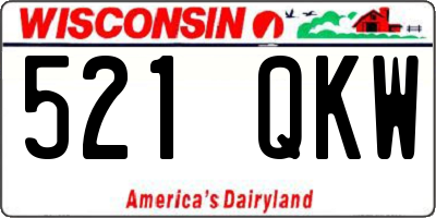 WI license plate 521QKW