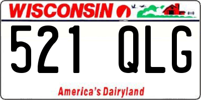 WI license plate 521QLG