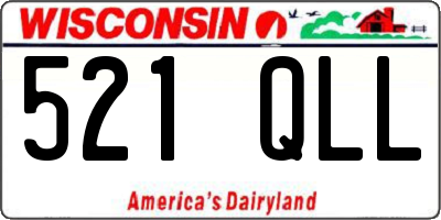 WI license plate 521QLL