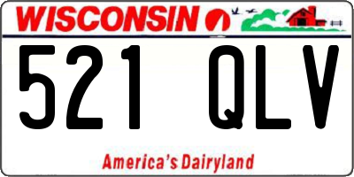 WI license plate 521QLV