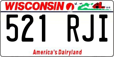 WI license plate 521RJI