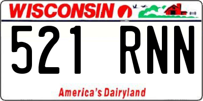 WI license plate 521RNN