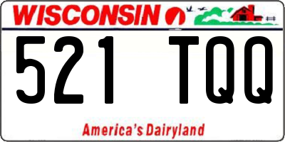 WI license plate 521TQQ