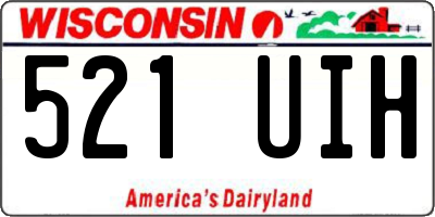 WI license plate 521UIH