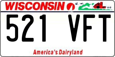WI license plate 521VFT