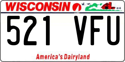 WI license plate 521VFU