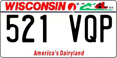 WI license plate 521VQP