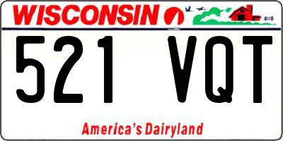 WI license plate 521VQT